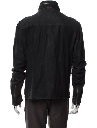 John Varvatos Suede Moto Jacket