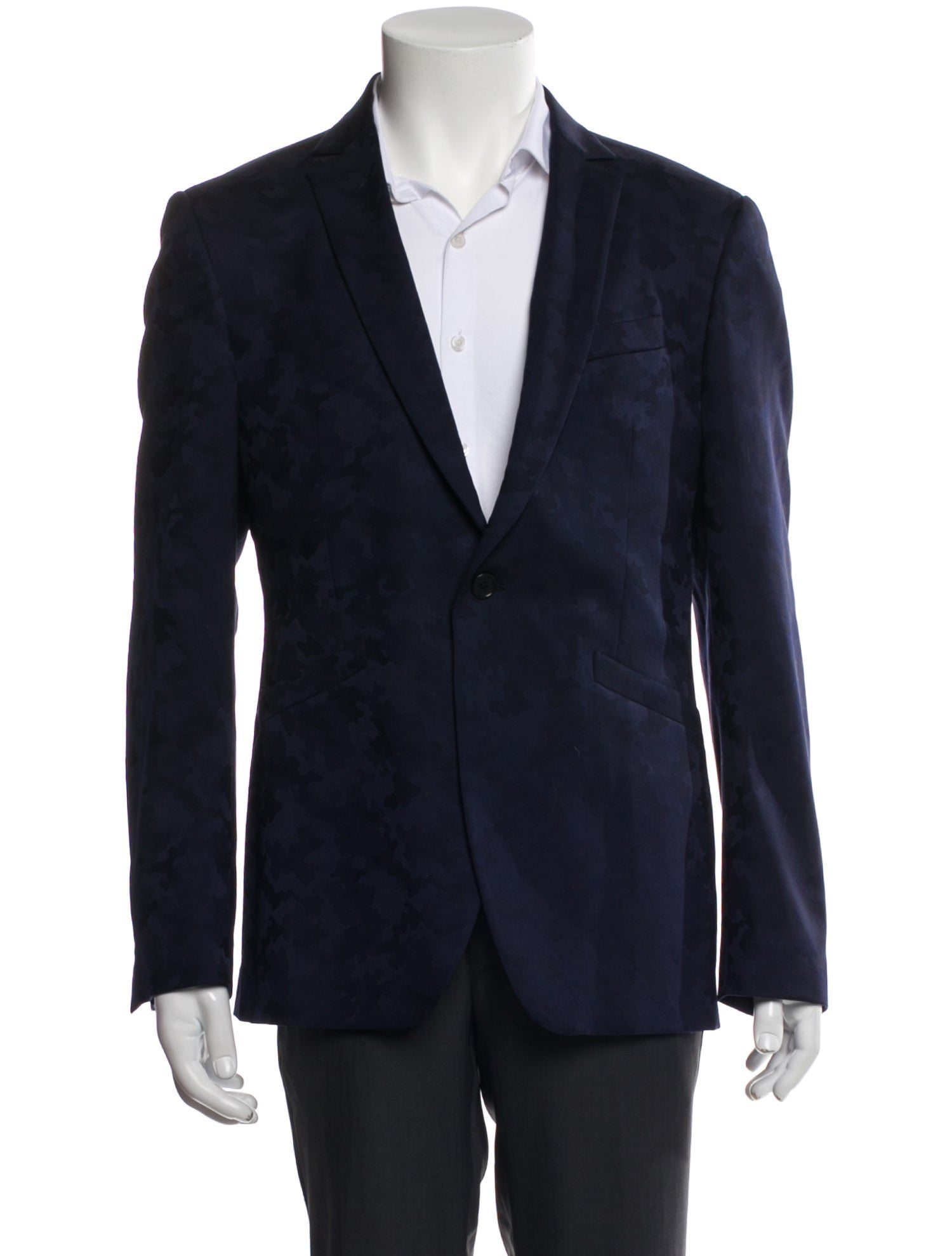 John Varvatos Virgin Wool V-Neck Cardigan