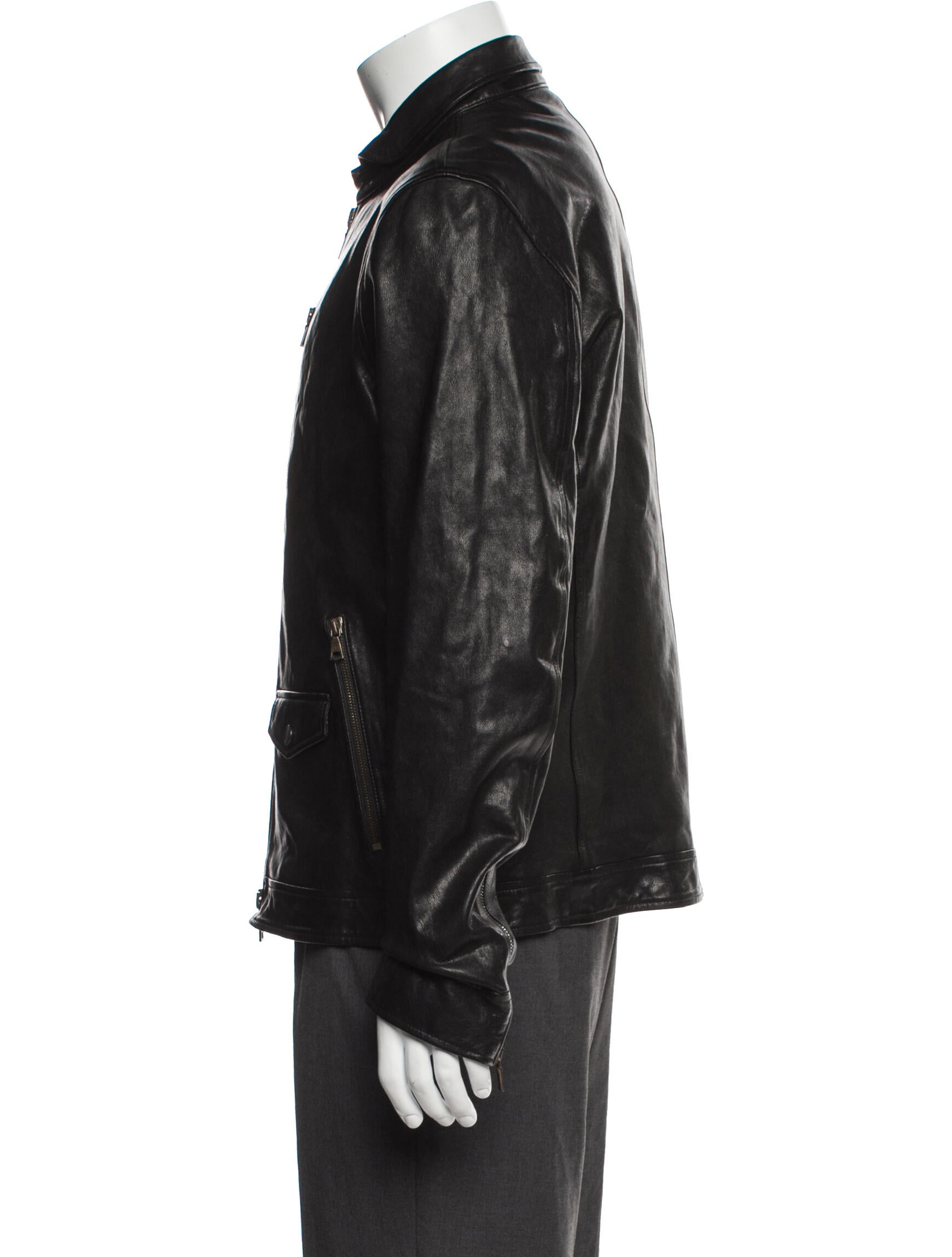 John Varvatos Leather Moto Jacket w/ Tags