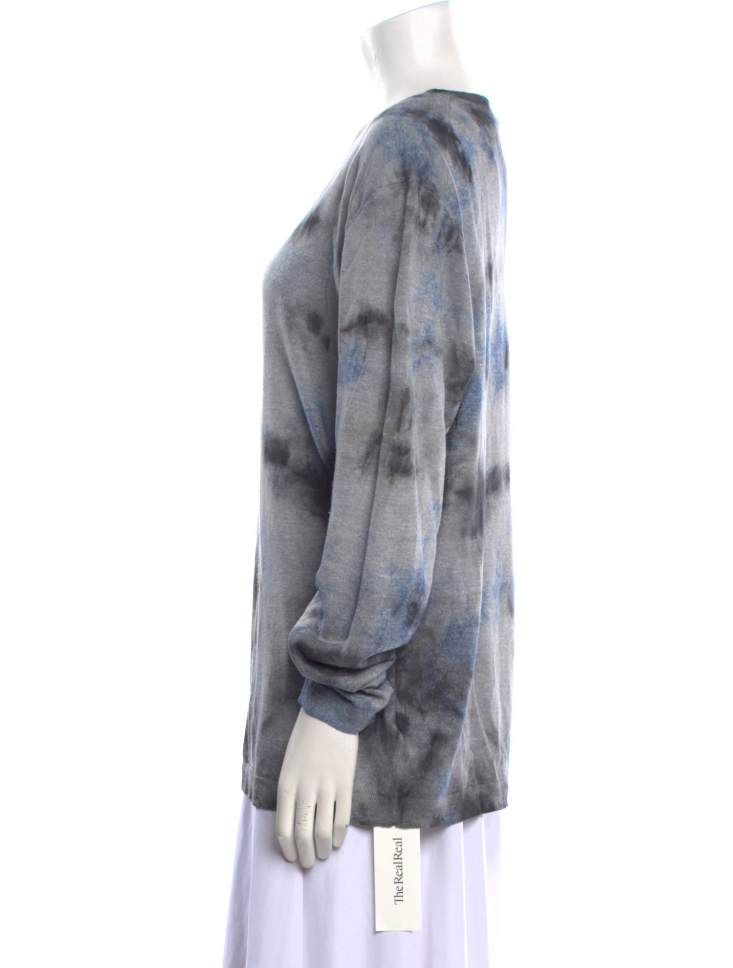 John Varvatos Merino Wool Tie-Dye Print Sweater