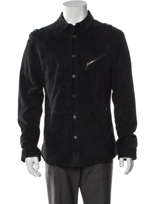 John Varvatos Suede Denim Jacket