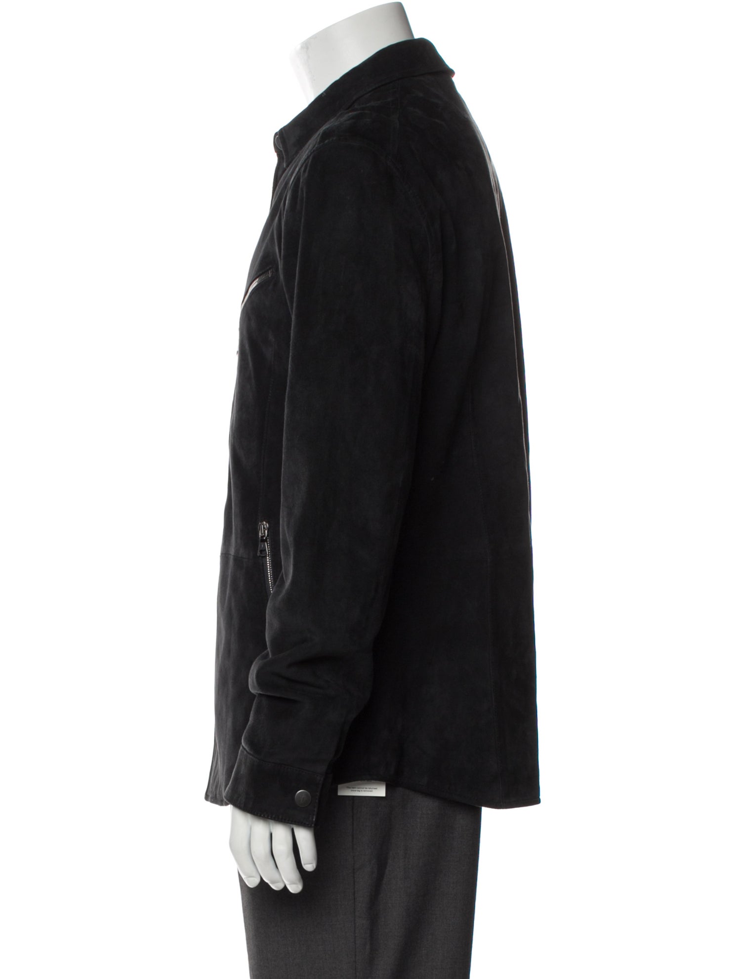 John Varvatos Suede Denim Jacket