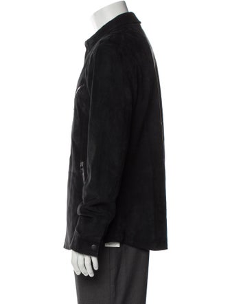 John Varvatos Suede Denim Jacket