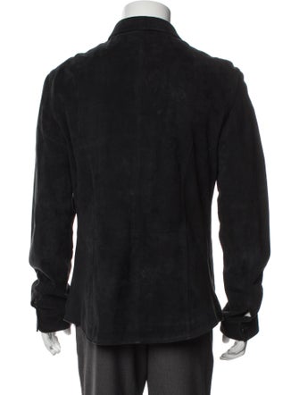 John Varvatos Suede Denim Jacket