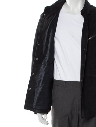 John Varvatos Suede Denim Jacket