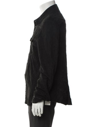 John Varvatos Goat Leather Trucker Jacket