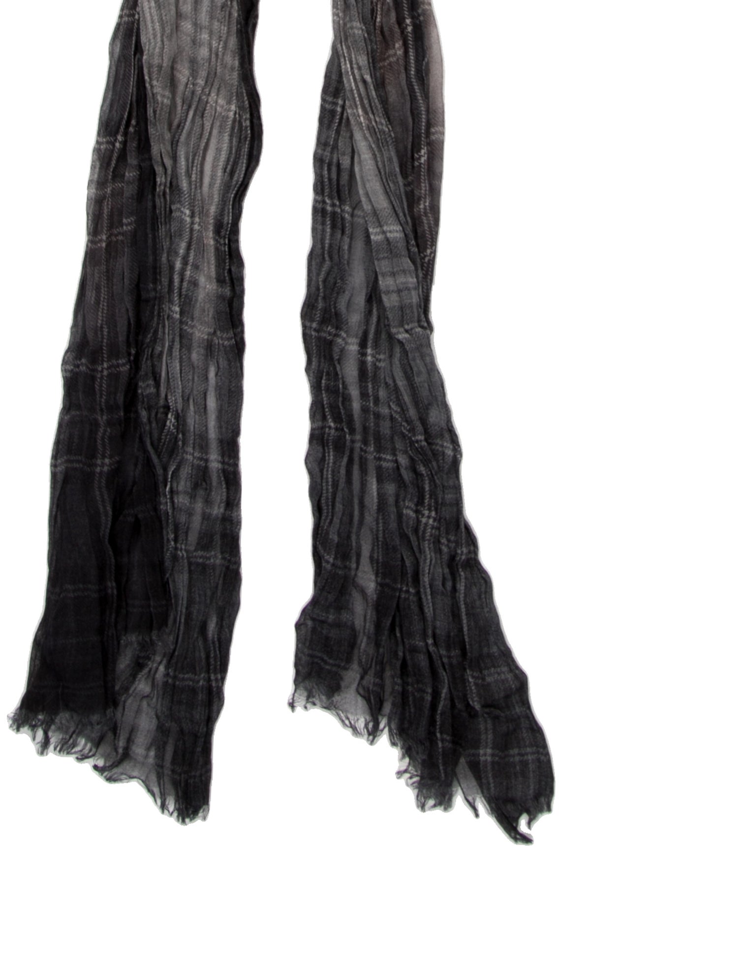 John Varvatos Plaid Print Scarf