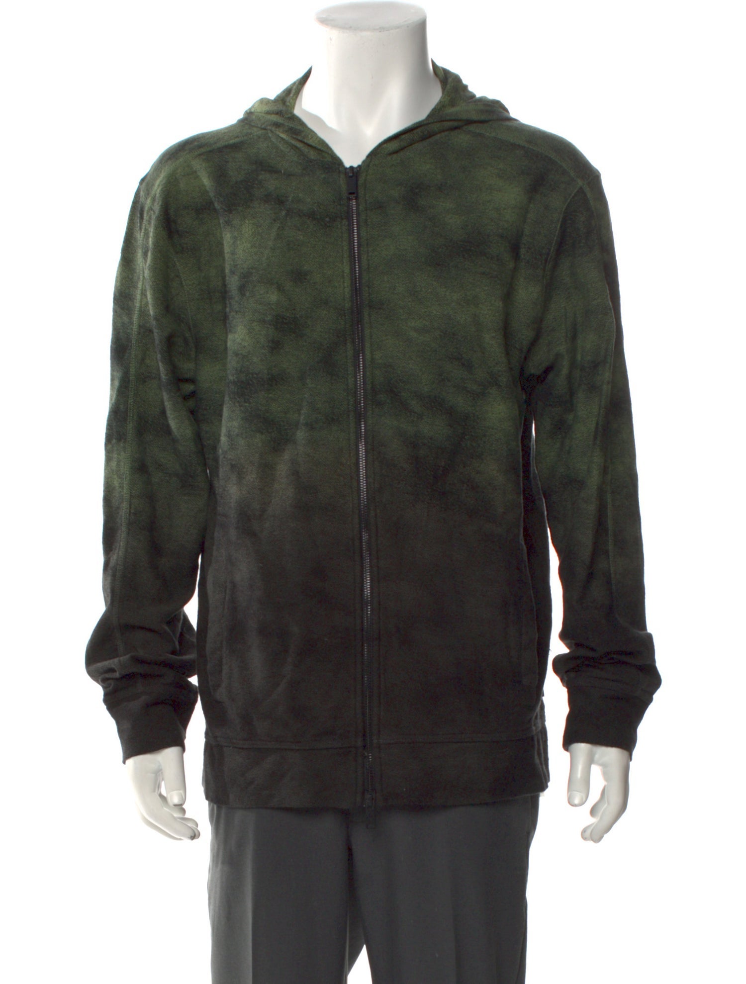 John Varvatos Tie-Dye Print Crew Neck Hoodie
