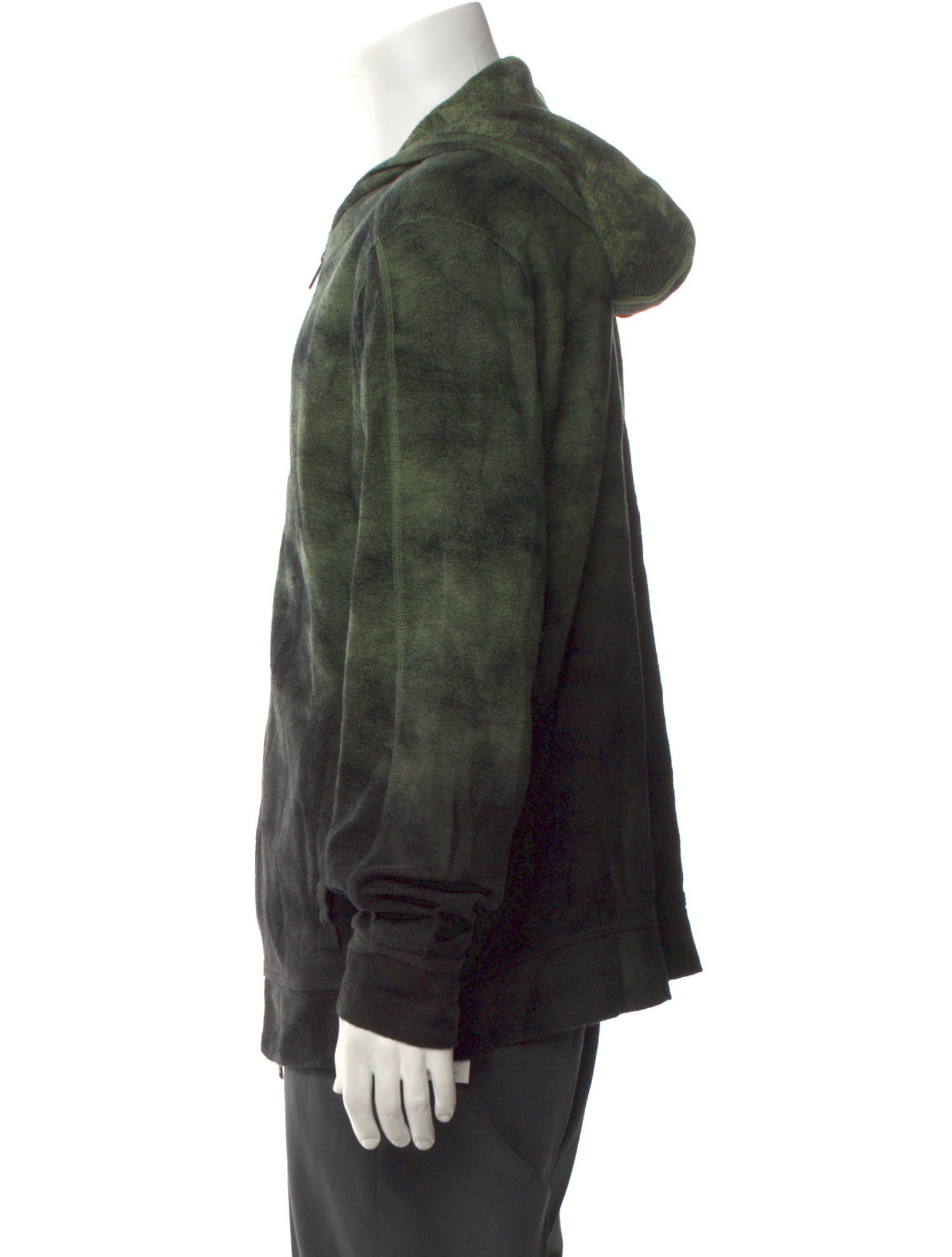 John Varvatos Tie-Dye Print Crew Neck Hoodie