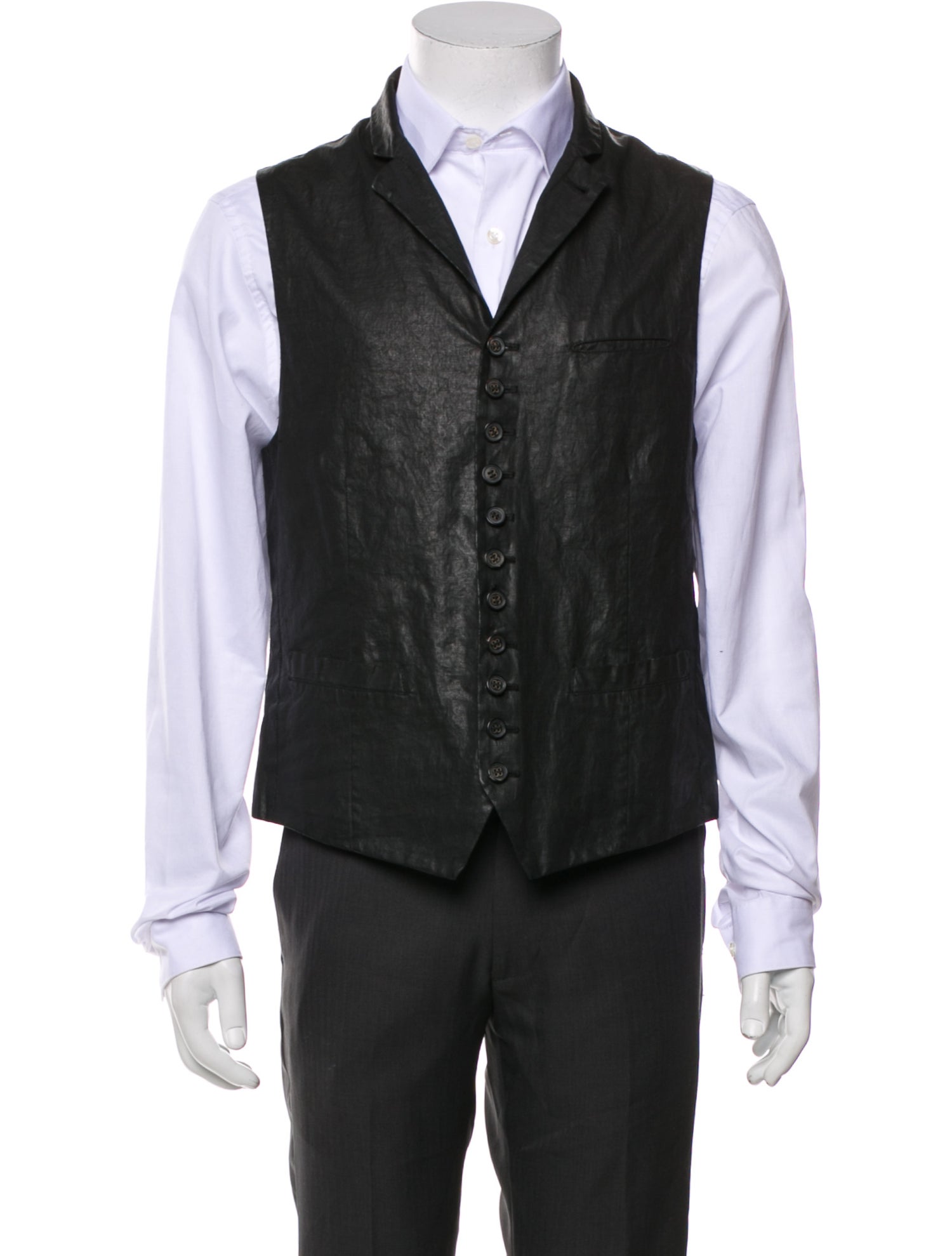 John Varvatos Linen Suit Vest