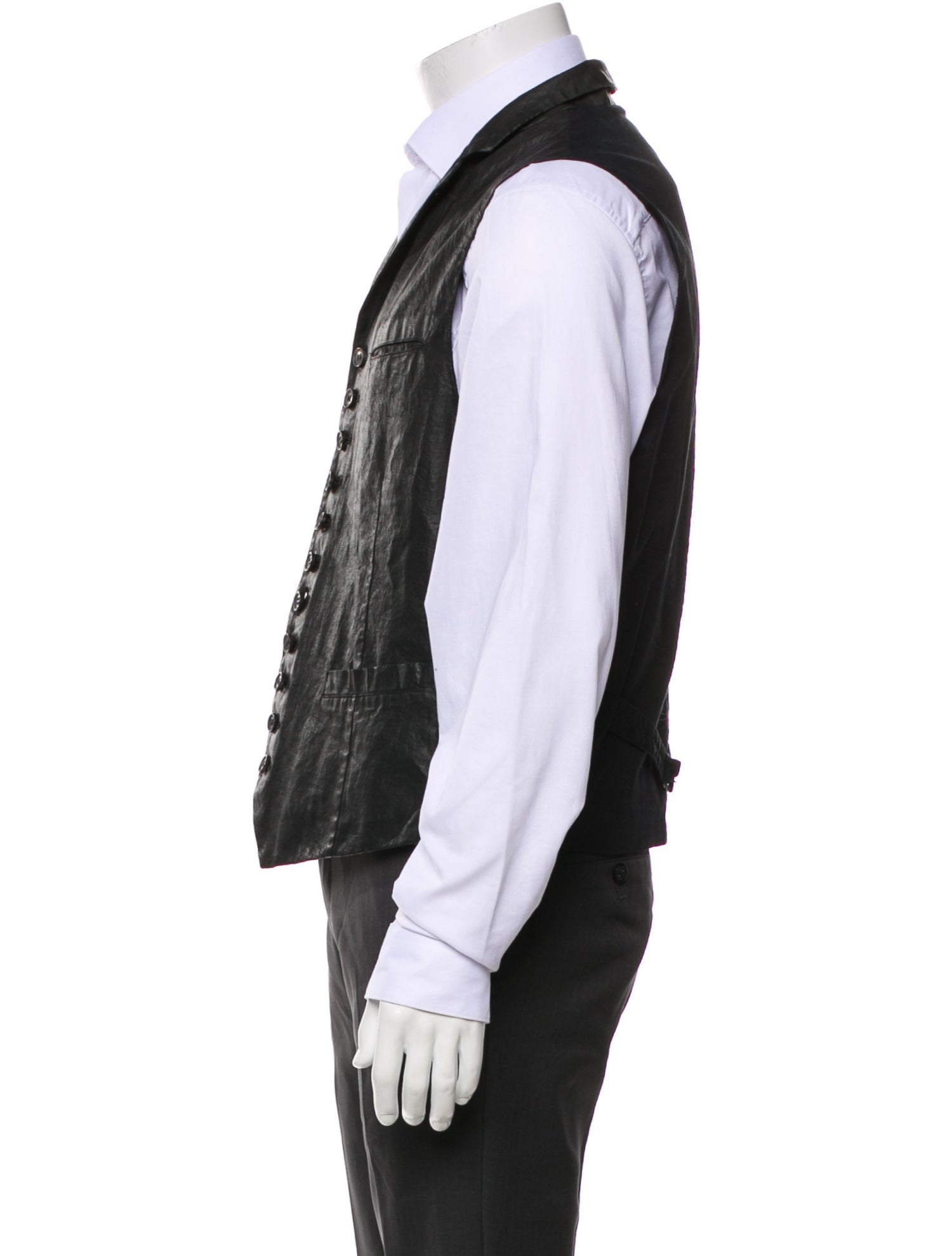 John Varvatos Linen Suit Vest