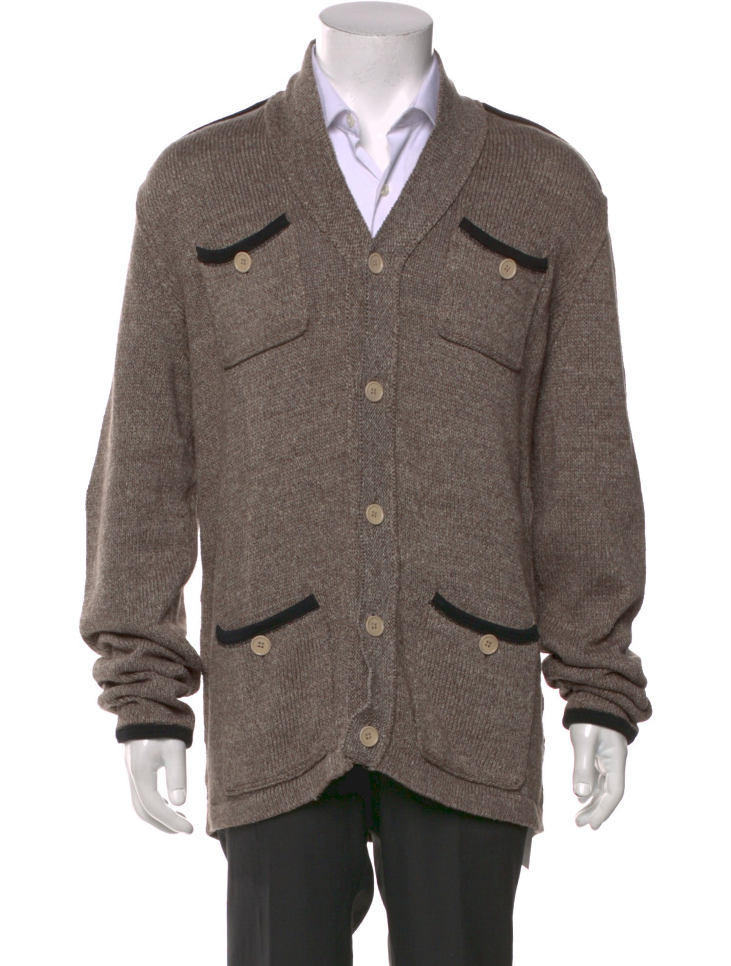 John Varvatos V-Neck Long Sleeve Cardigan