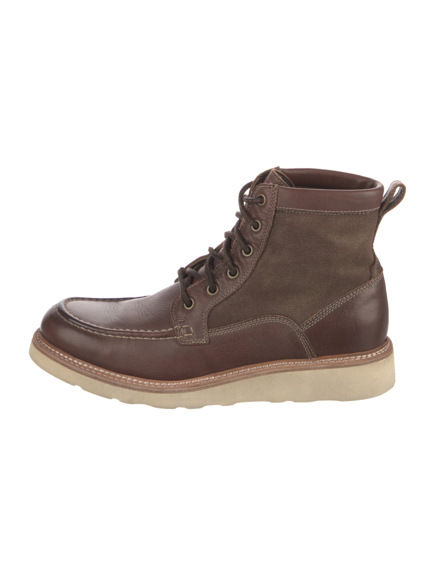 John Varvatos Leather Lace-Up Boots