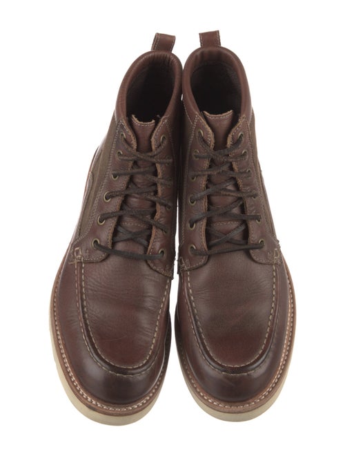 John Varvatos Leather Lace-Up Boots