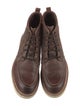 John Varvatos Leather Lace-Up Boots