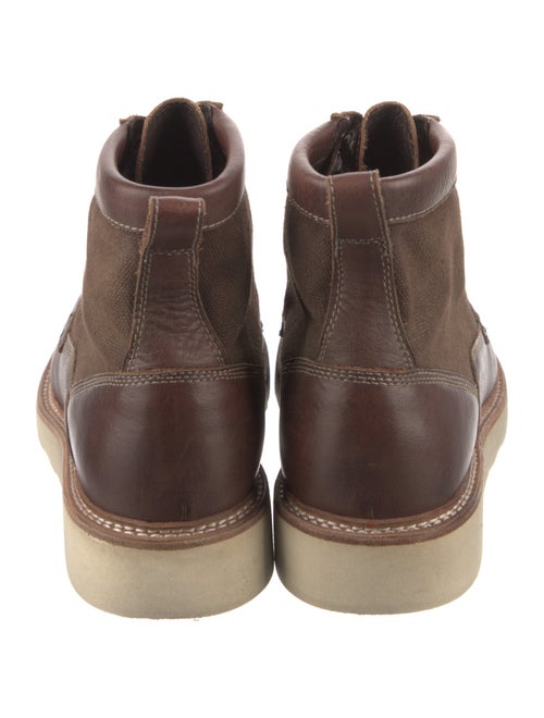 John Varvatos Leather Lace-Up Boots