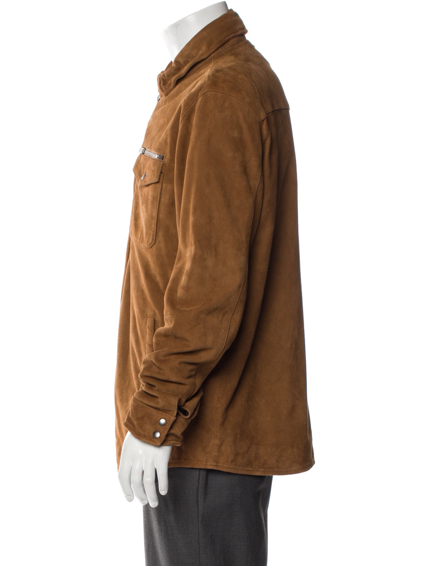 John Varvatos Suede Trucker Jacket
