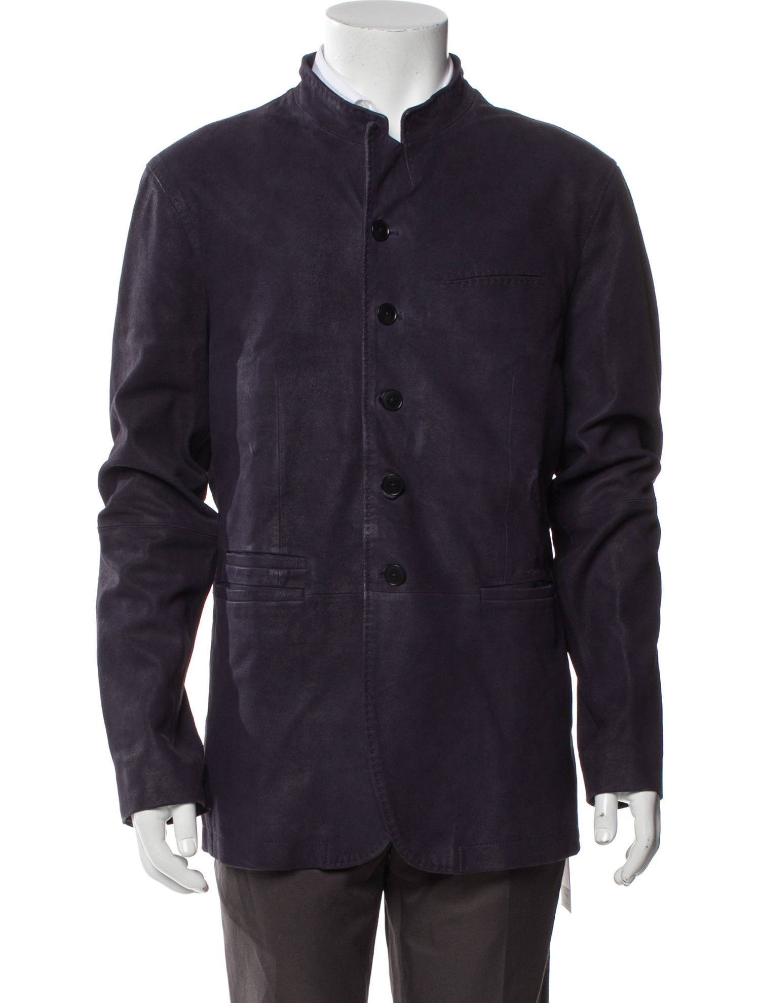 John Varvatos Calfskin Utility Jacket