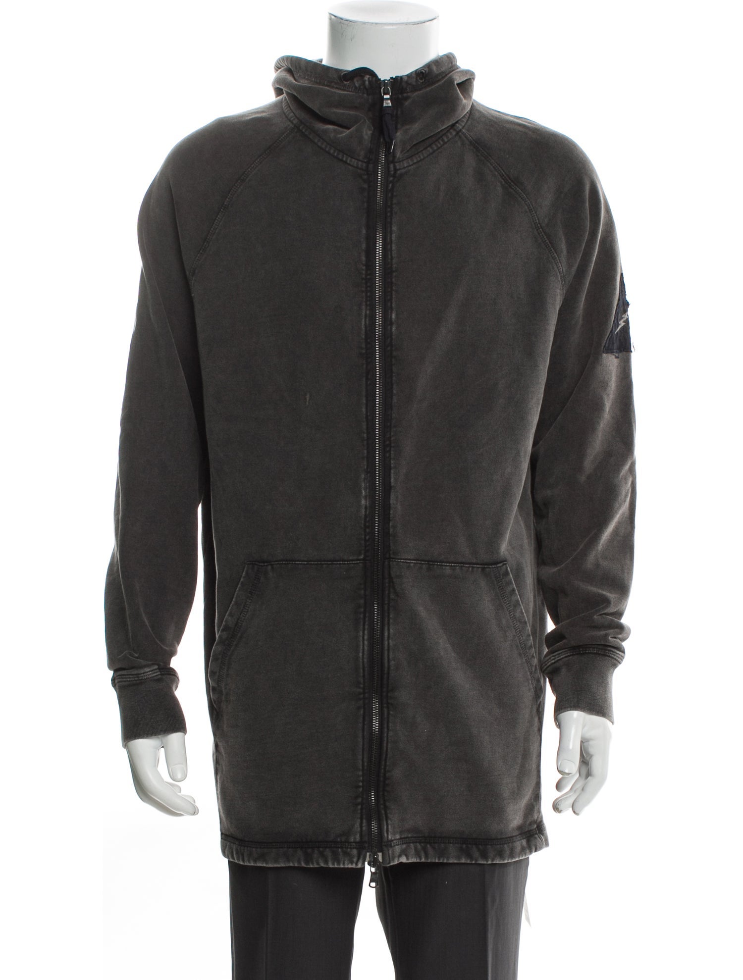 John Varvatos Crew Neck Long Sleeve Hoodie