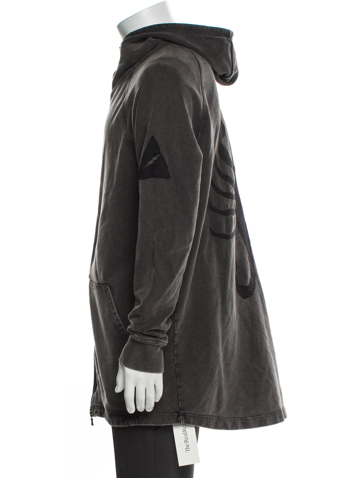 John Varvatos Crew Neck Long Sleeve Hoodie