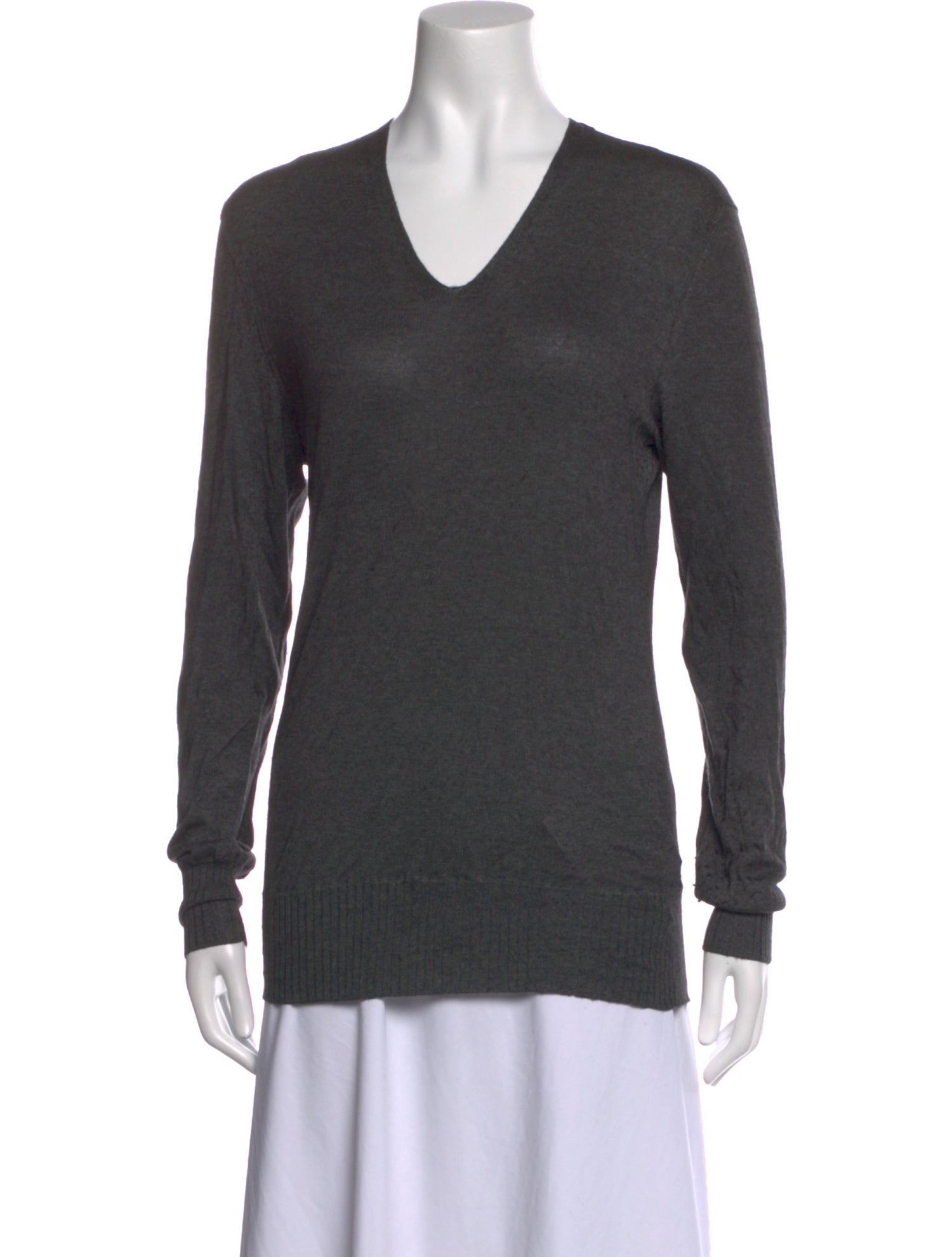 John Varvatos Silk V-Neck Sweater