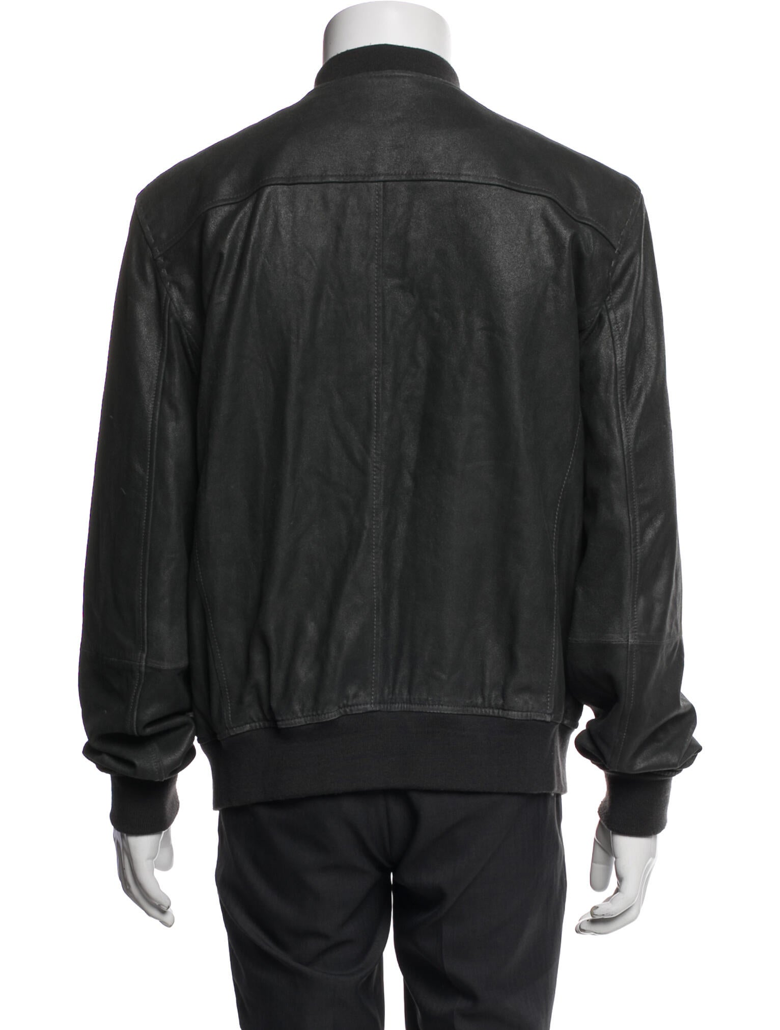 John Varvatos Suede Bomber Jacket