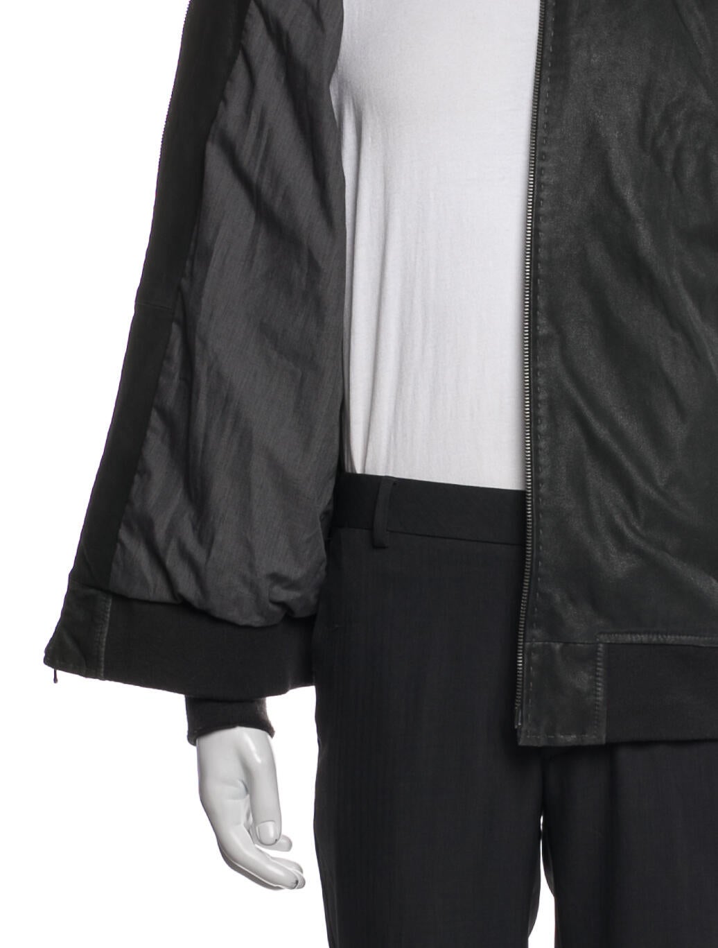 John Varvatos Suede Bomber Jacket