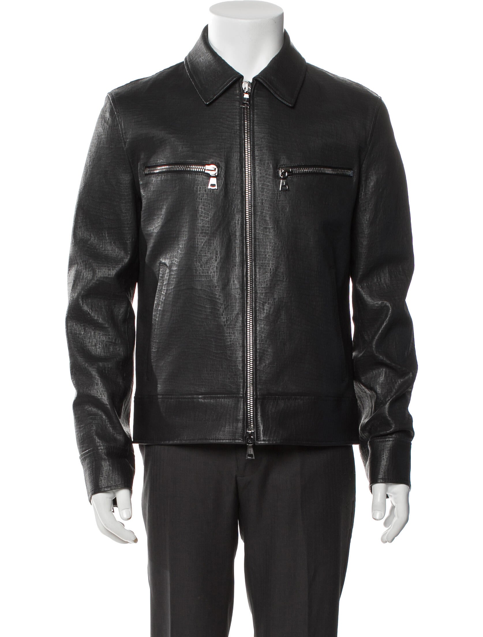 John Varvatos Lambskin Moto Jacket
