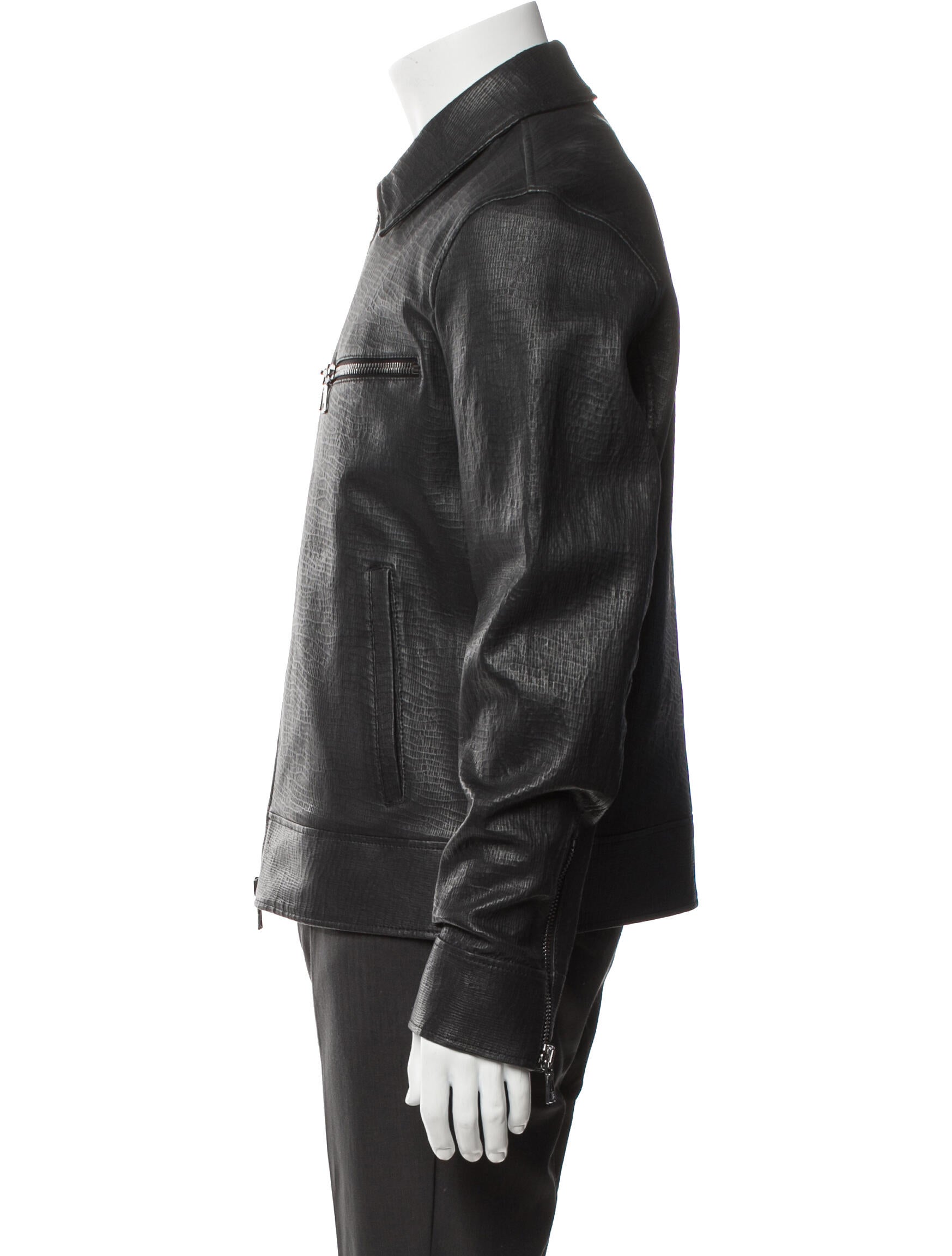 John Varvatos Lambskin Moto Jacket
