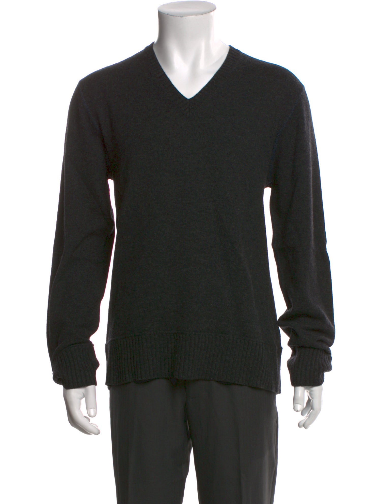 John Varvatos Merino Wool V-Neck Pullover