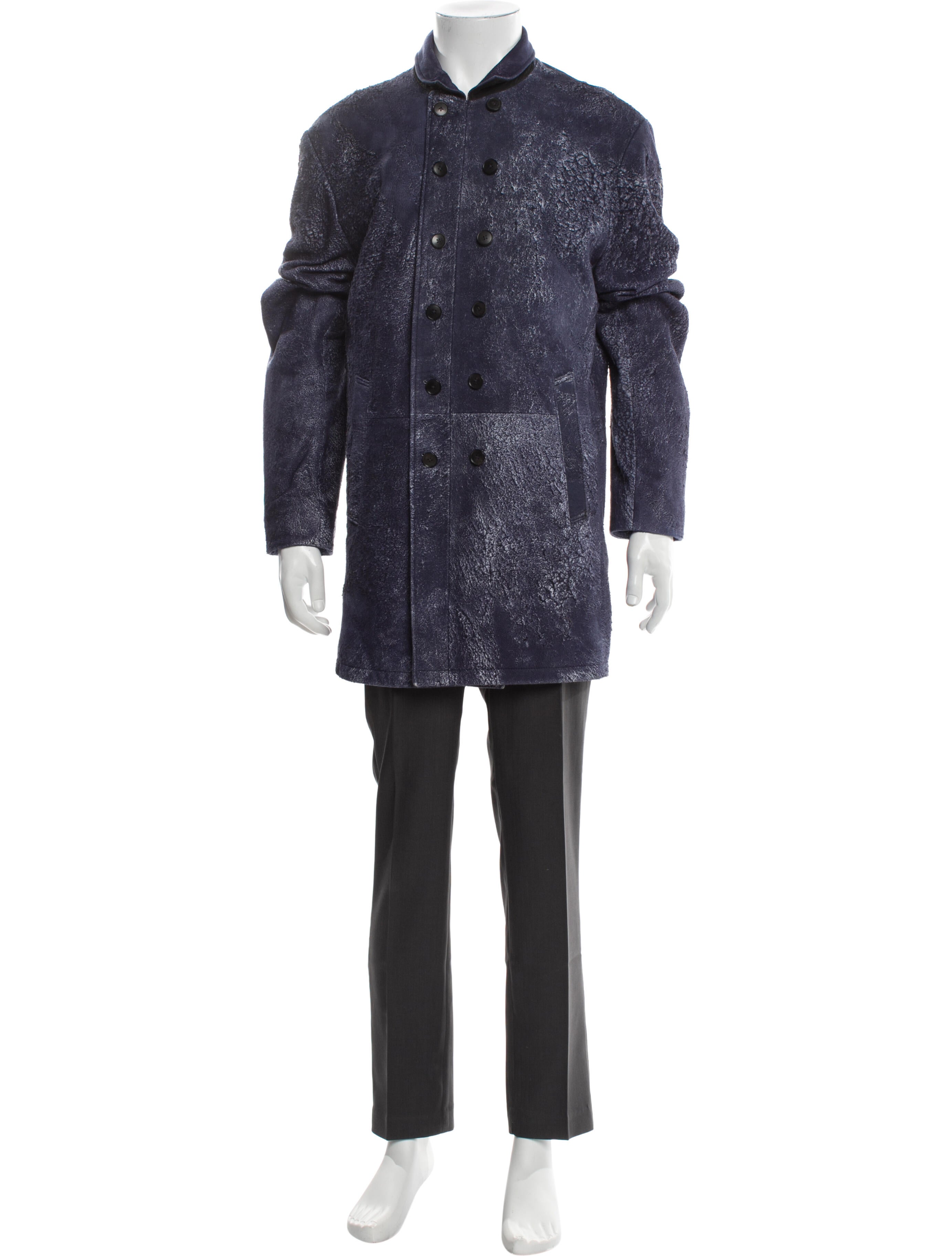 John Varvatos Lambskin Overcoat