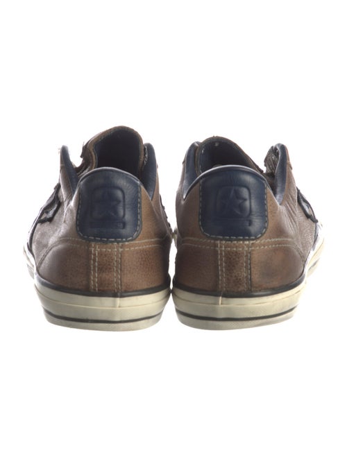 John Varvatos Leather Printed Sneakers