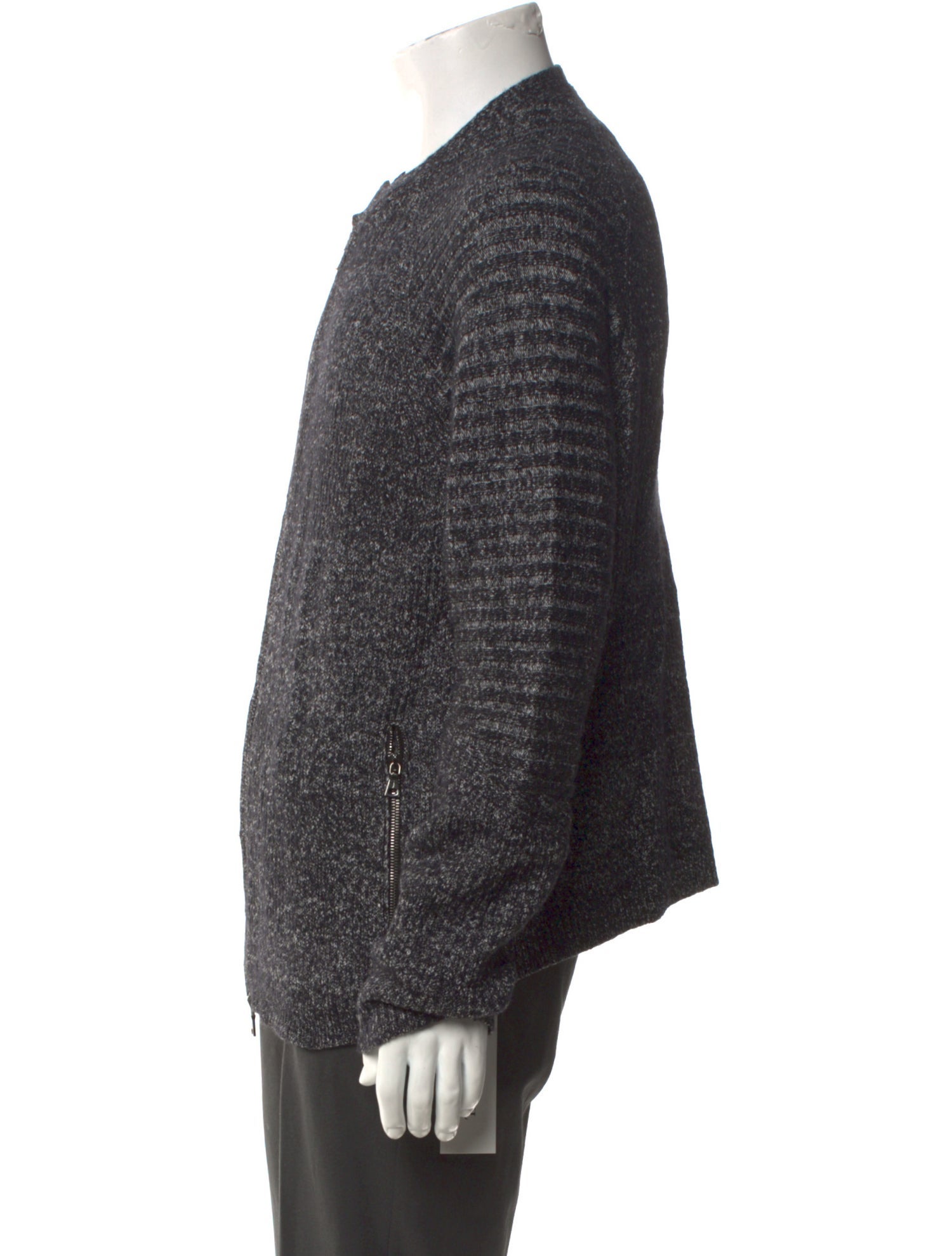 John Varvatos Crew Neck Long Sleeve Cardigan