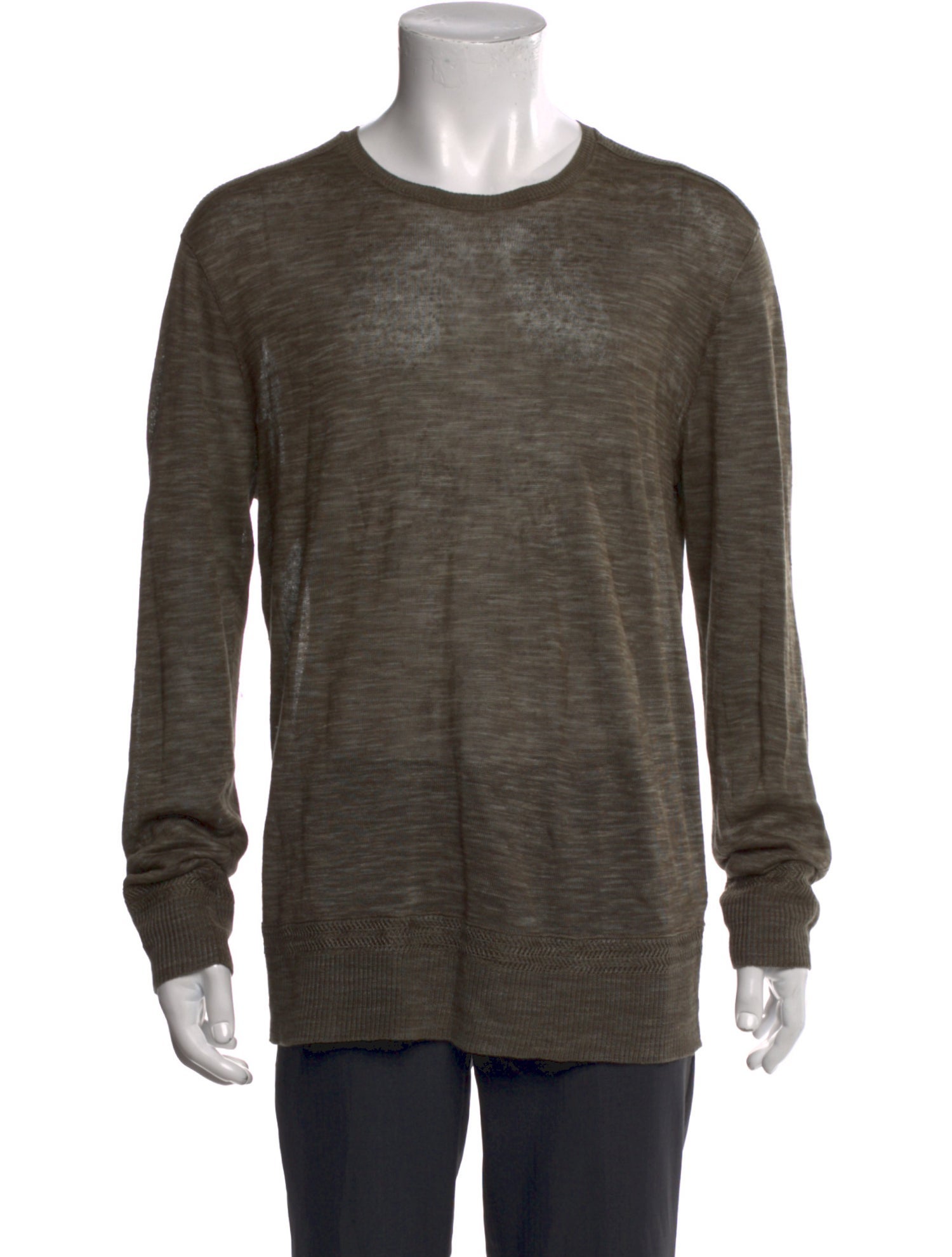 John Varvatos Crew Neck Long Sleeve Pullover