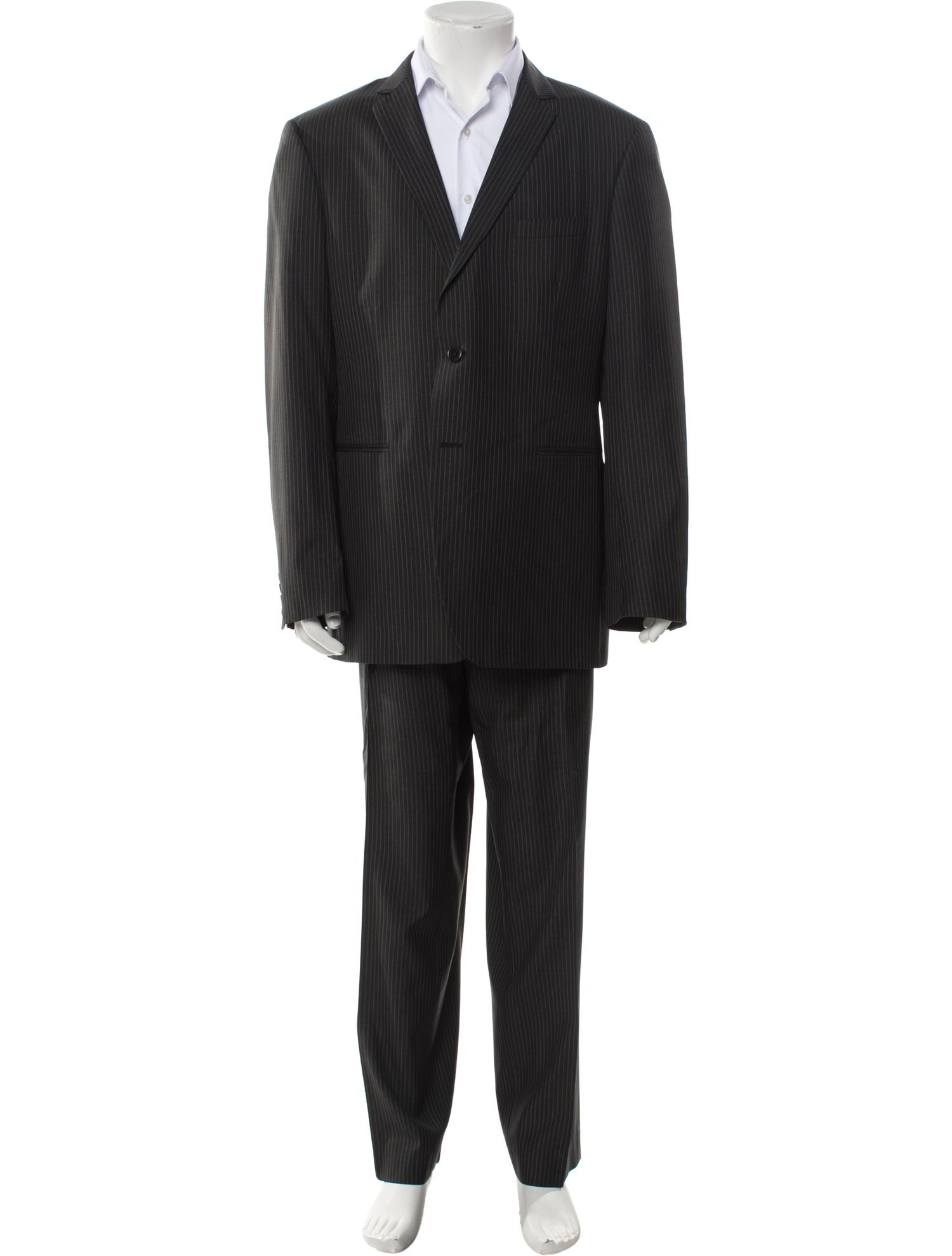 John Varvatos Virgin Wool Striped Two-Piece Blazer