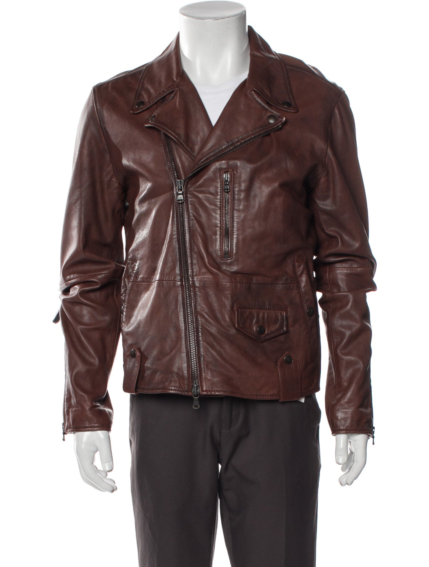 John Varvatos Star U.S.A. Leather Moto Jacket