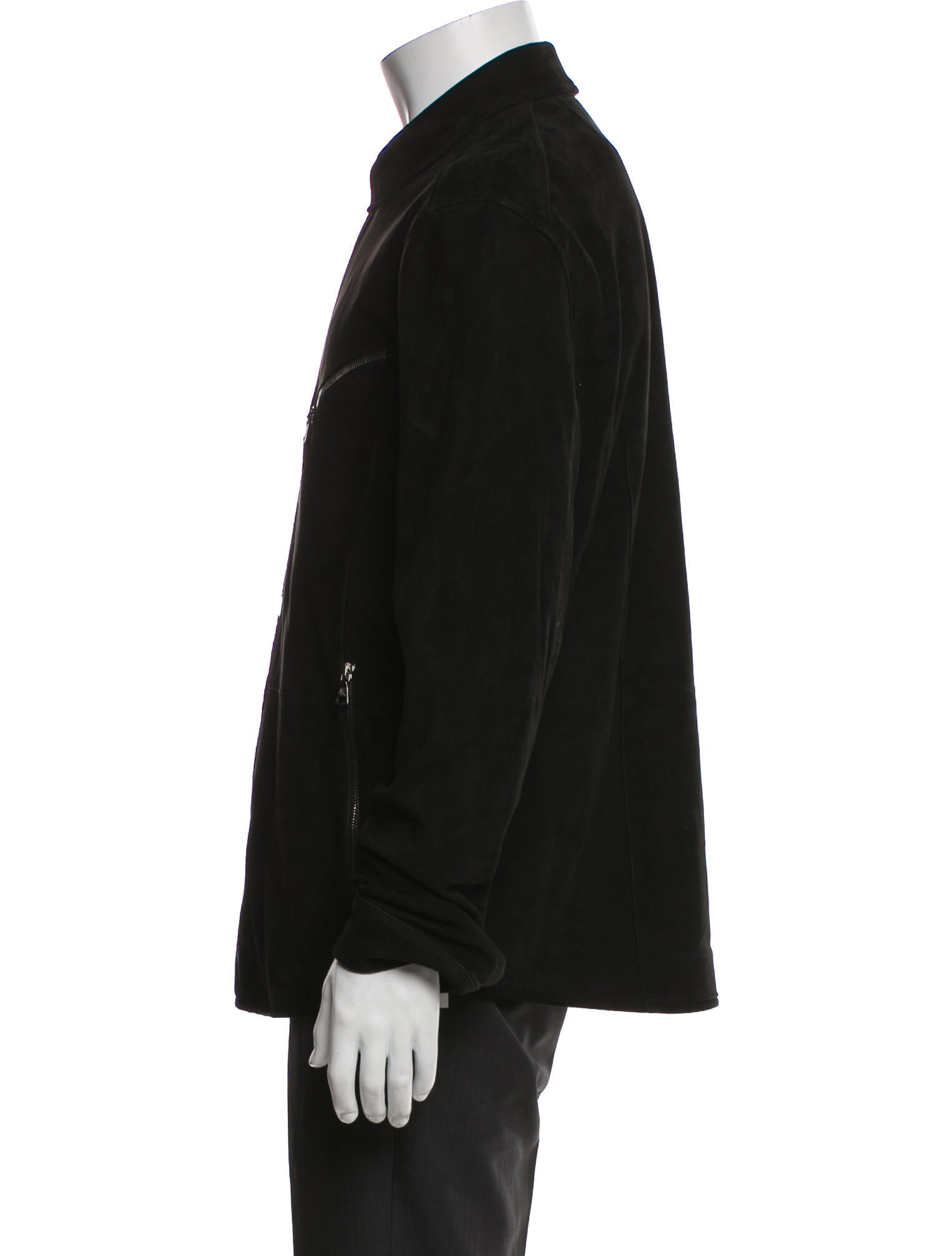 John Varvatos Goat Leather Utility Jacket