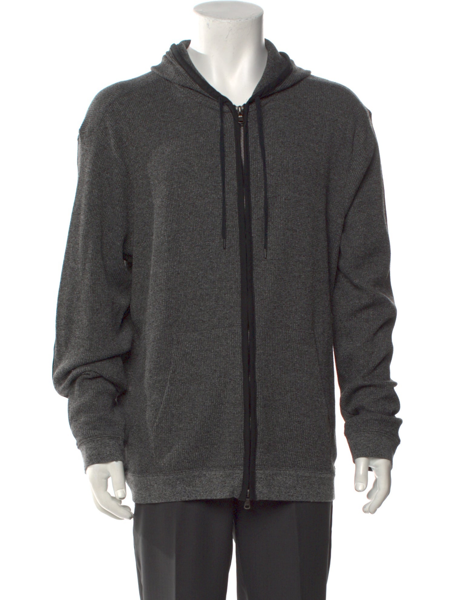 John Varvatos V-Neck Long Sleeve Hoodie