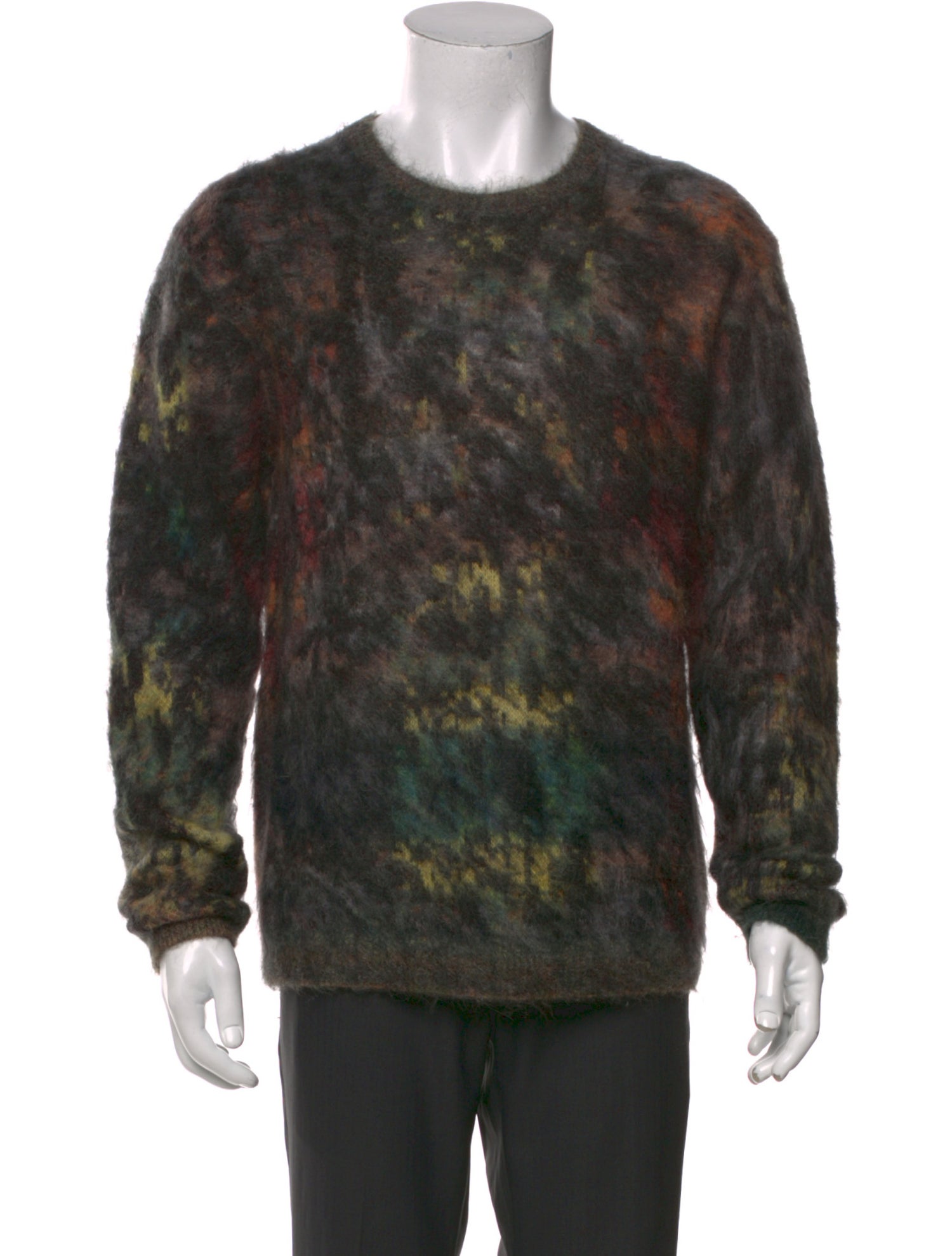 John Varvatos Printed Crew Neck Pullover
