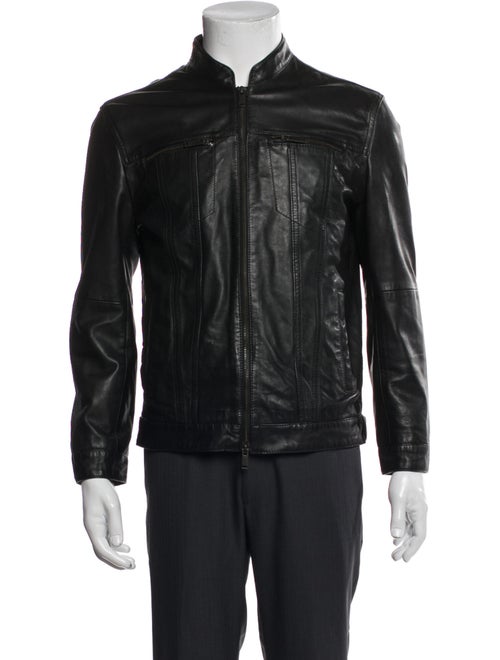 John Varvatos Leather Moto Jacket