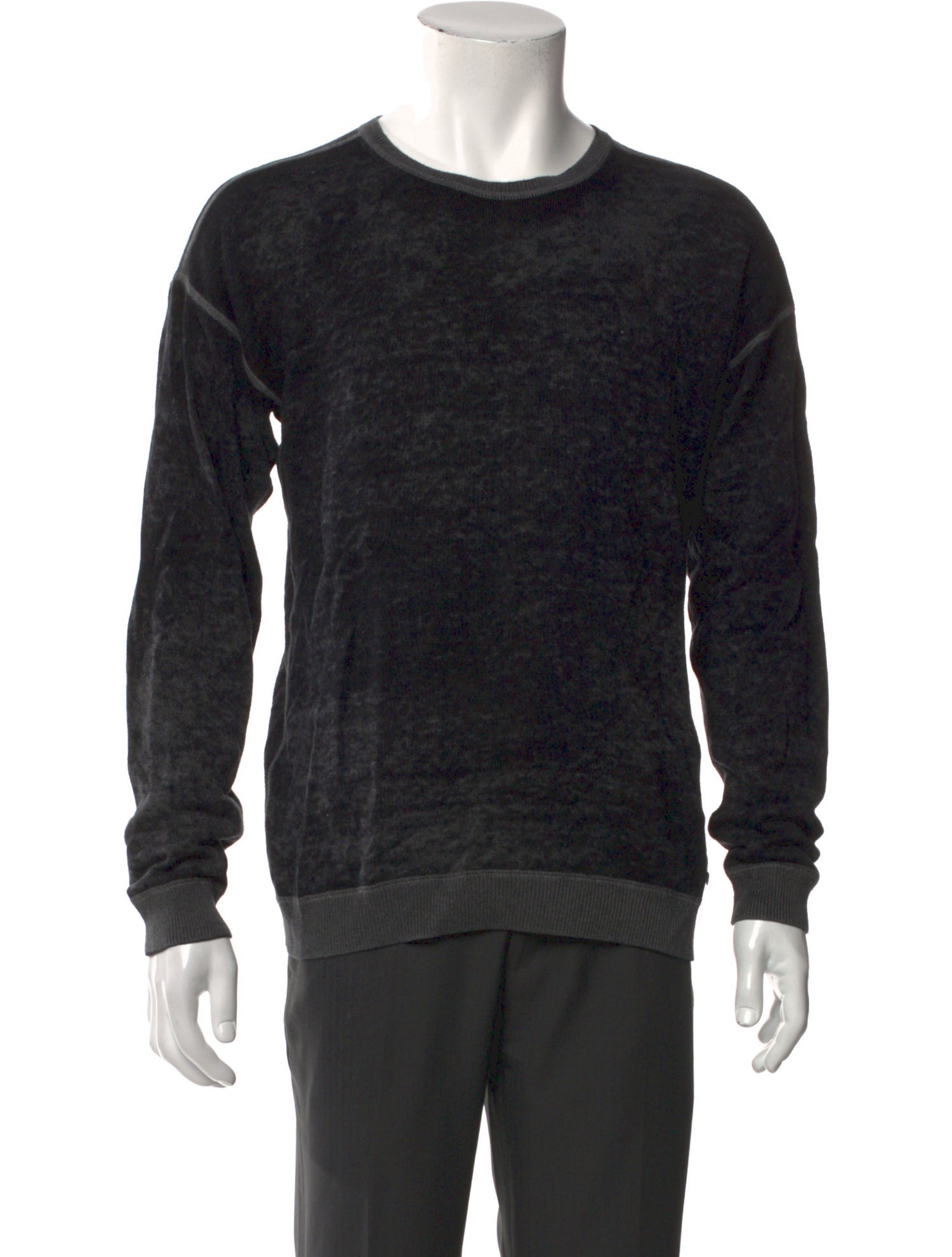 John Varvatos Crew Neck Long Sleeve Pullover