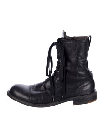 John Varvatos Leather Lace-Up Boots