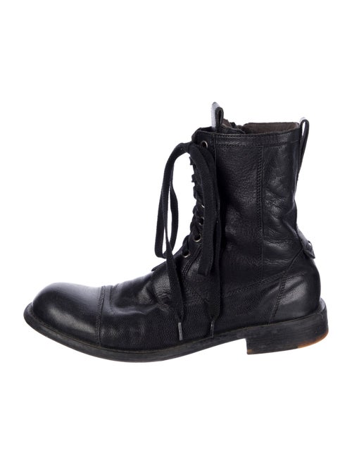 John Varvatos Leather Lace-Up Boots