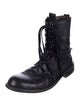 John Varvatos Leather Lace-Up Boots