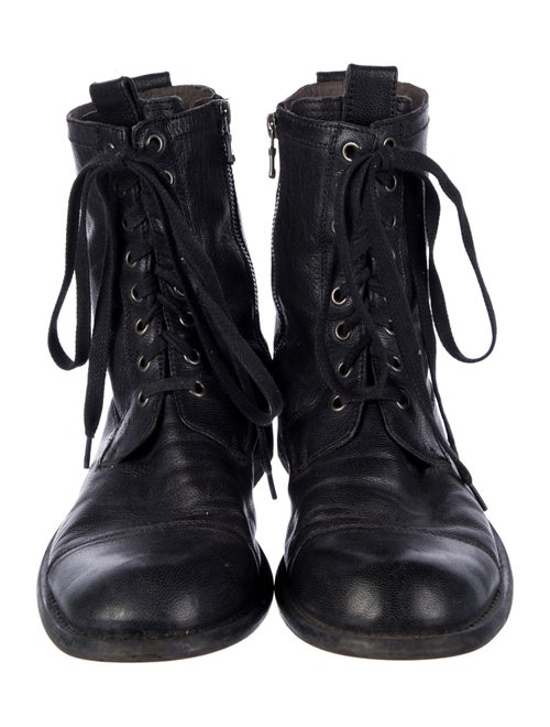 John Varvatos Leather Lace-Up Boots