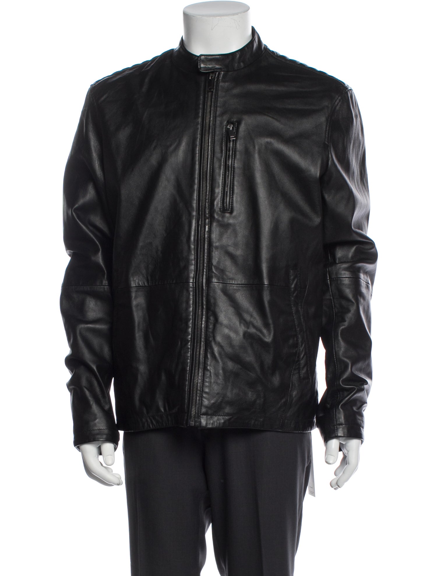 John Varvatos Lamb Leather Moto Jacket w/ Tags