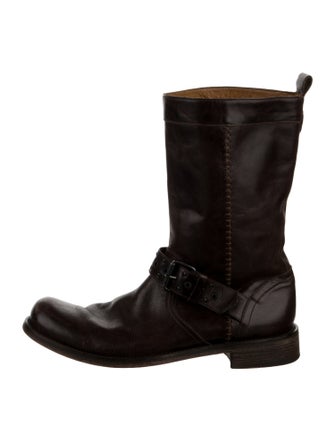 John Varvatos Leather Studded Accents Boots