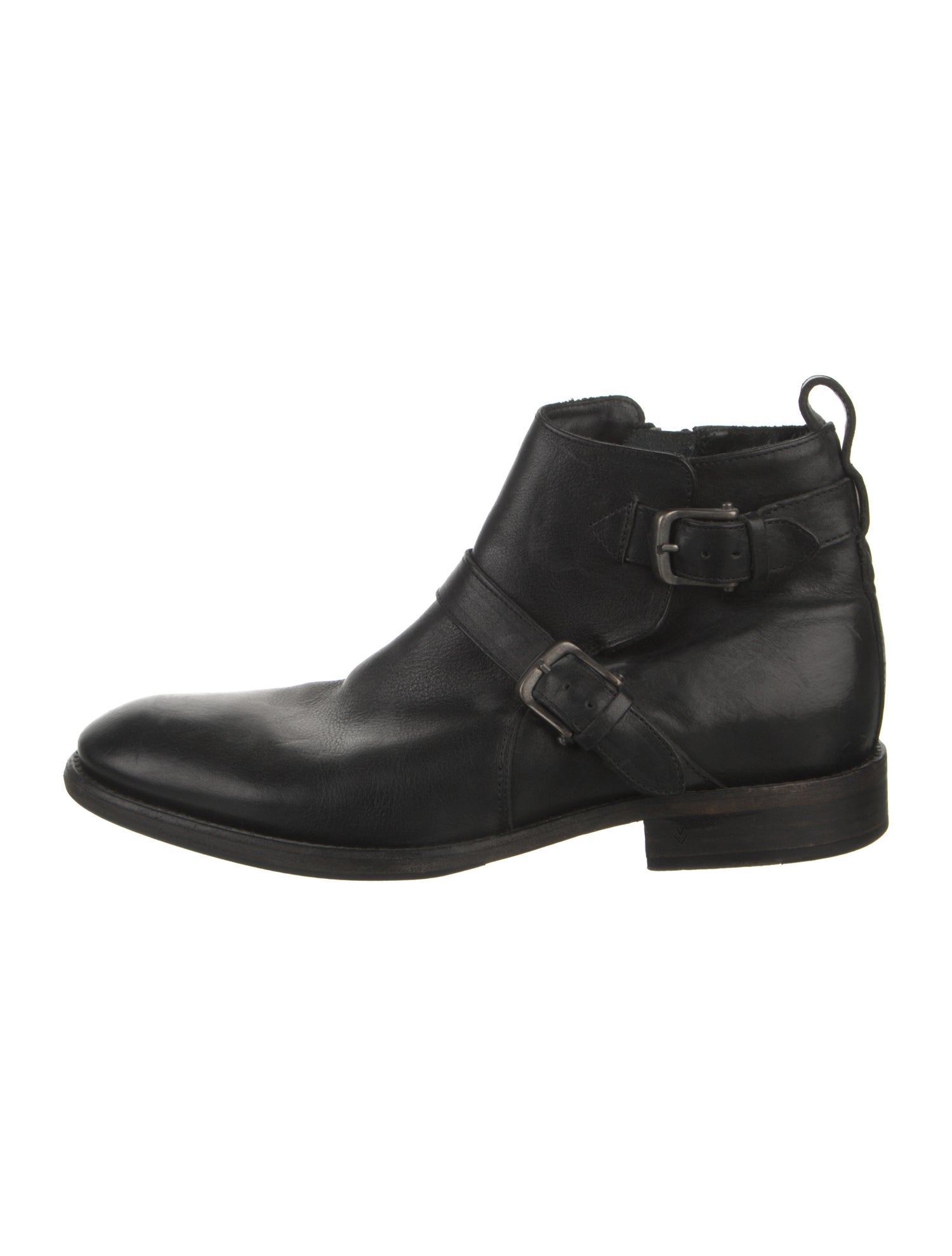 John Varvatos Leather Moto Boots
