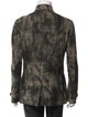 John Varvatos Linen Plaid Print Utility Jacket