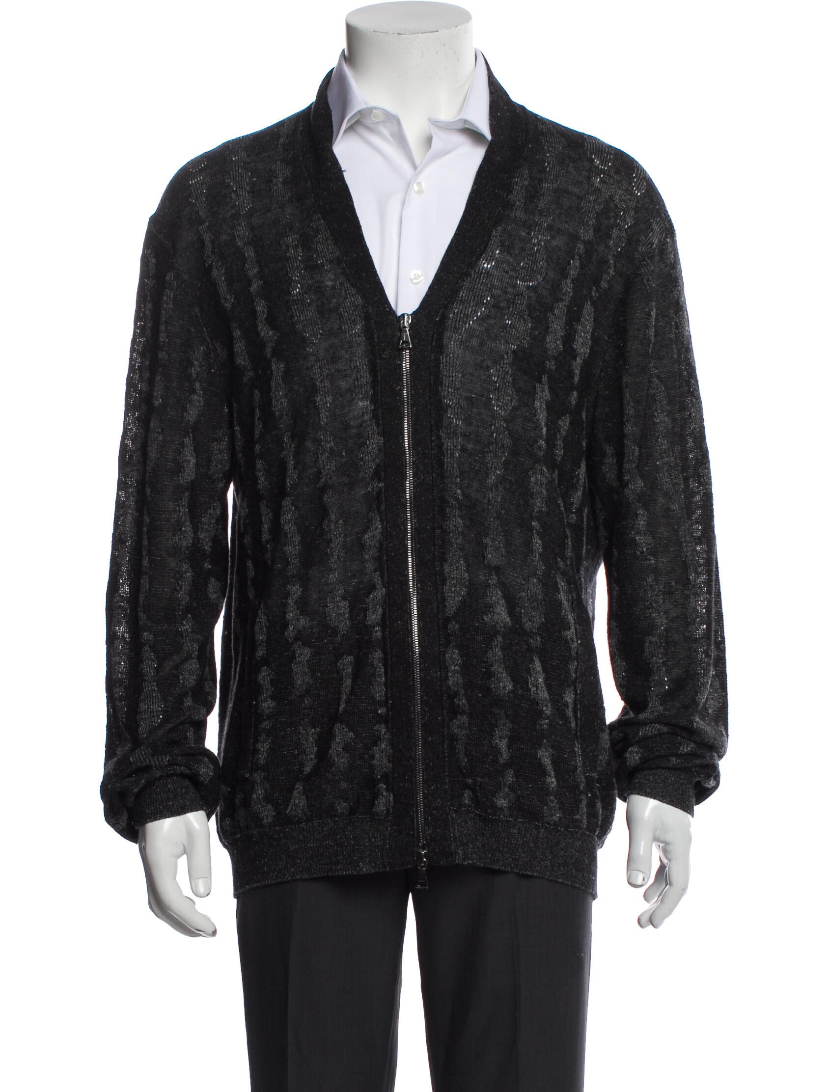 John Varvatos Linen Plaid Print Jacket